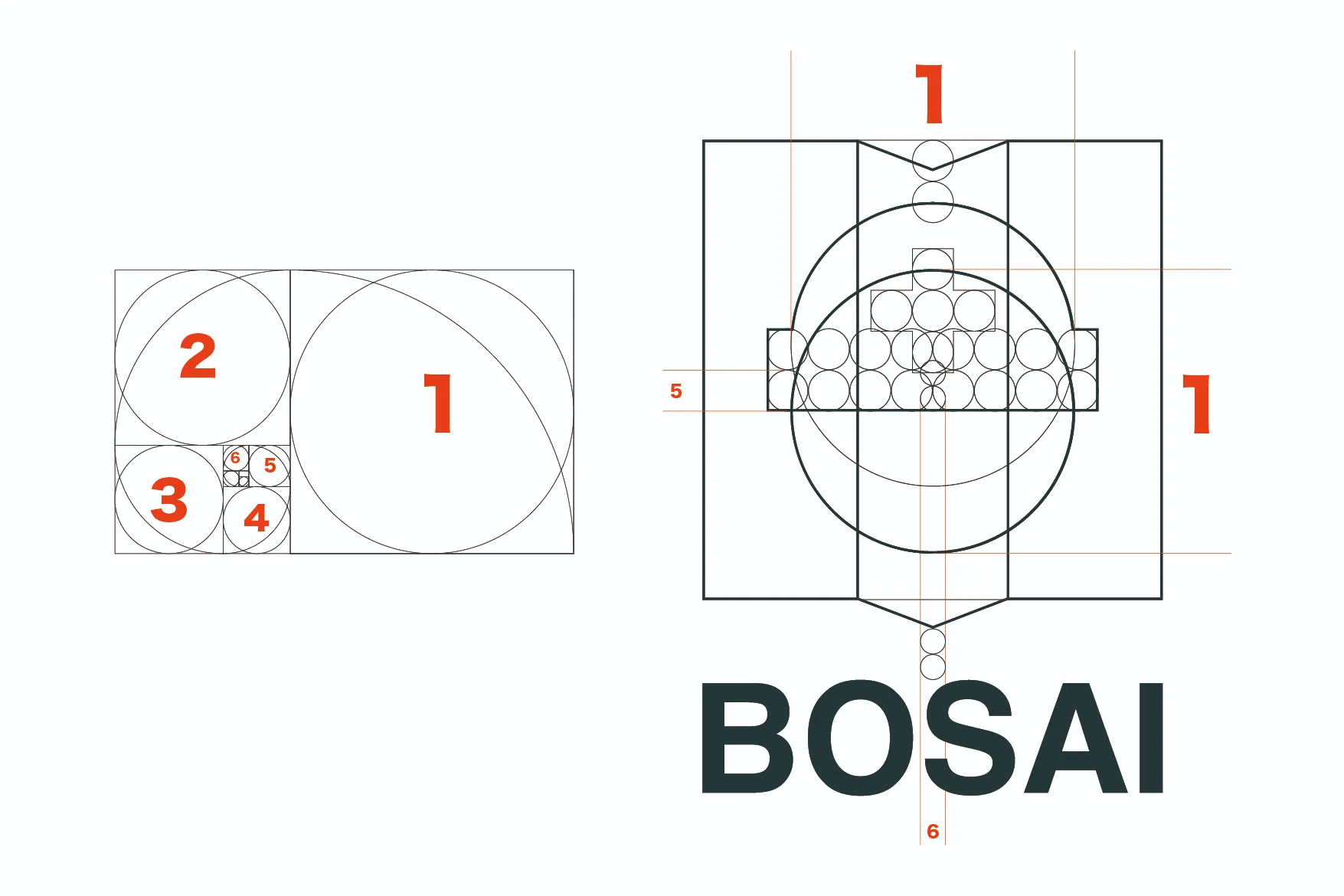 黄金比を利用したロゴ